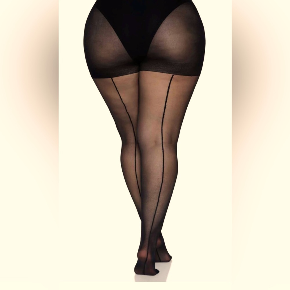 Back seam tights. New in package.